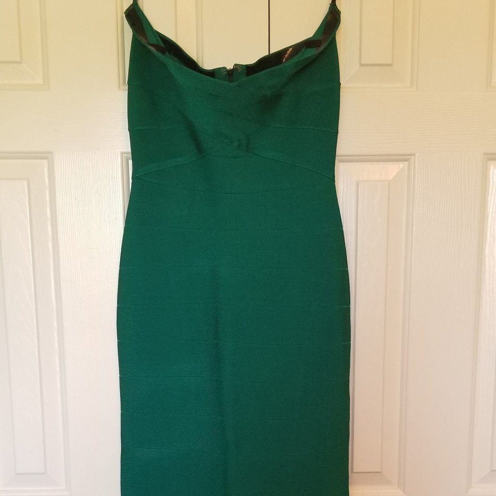 Bebe strapless formal gown